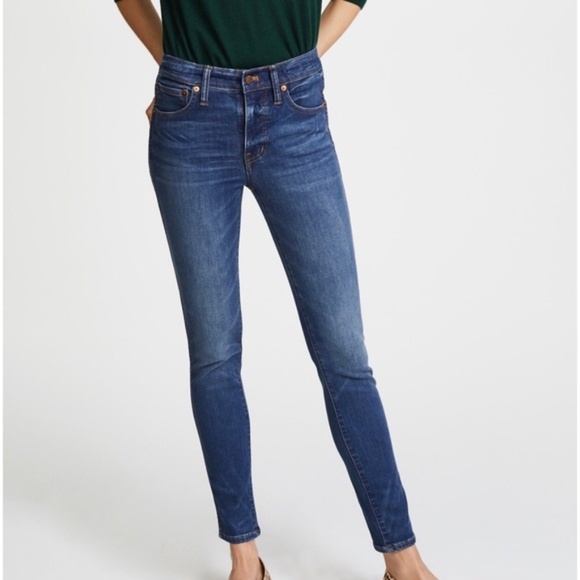 Madewell High Riser Skinny Medium Wash 